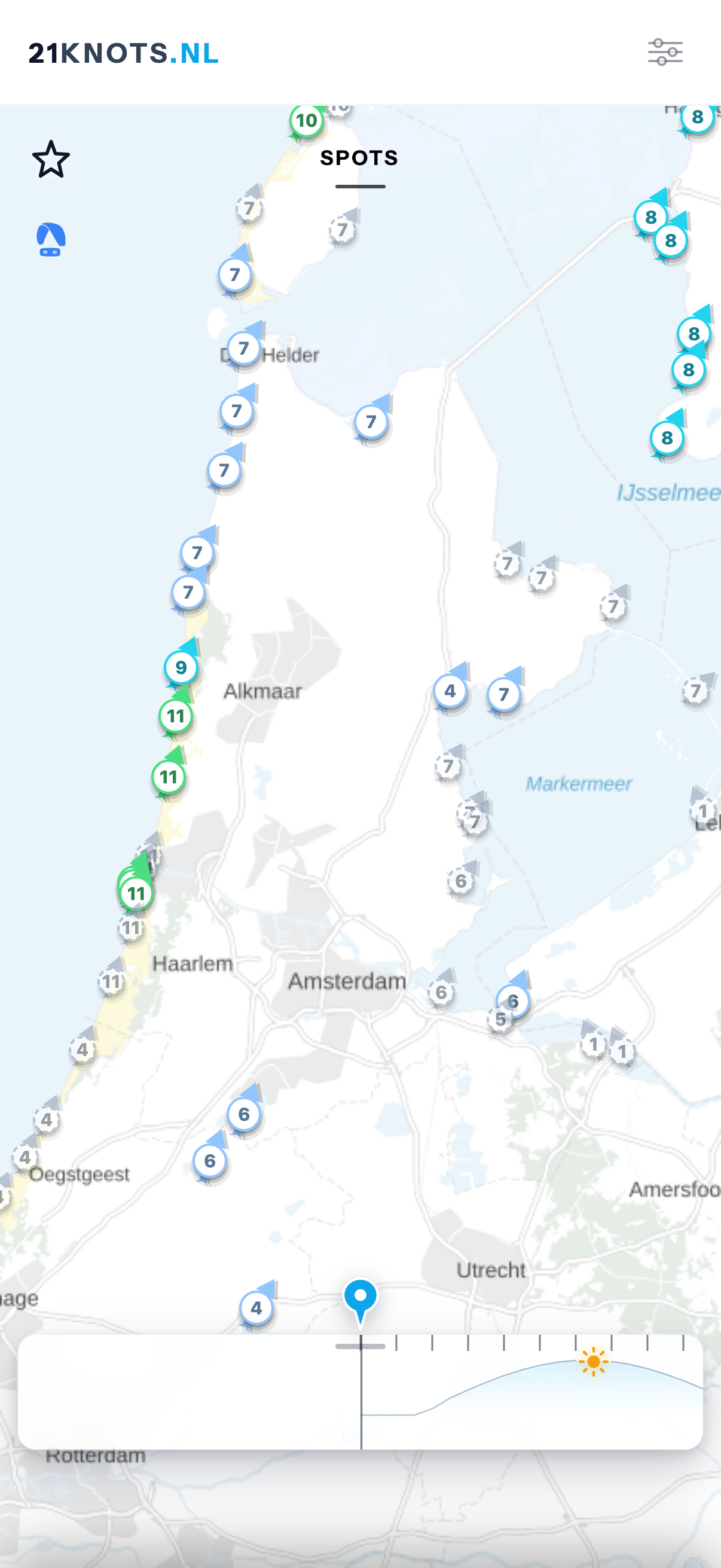 Screenshot van 21knots