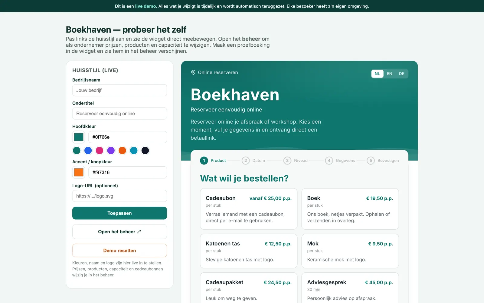 Schermafbeelding van Boekhaven